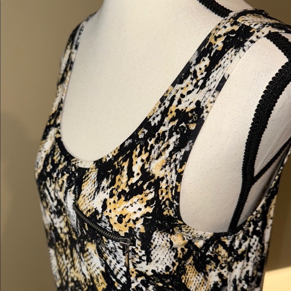 Reitmans Tank Top Black Yellow White Classy Women’s Size M - Picture 2 of 9